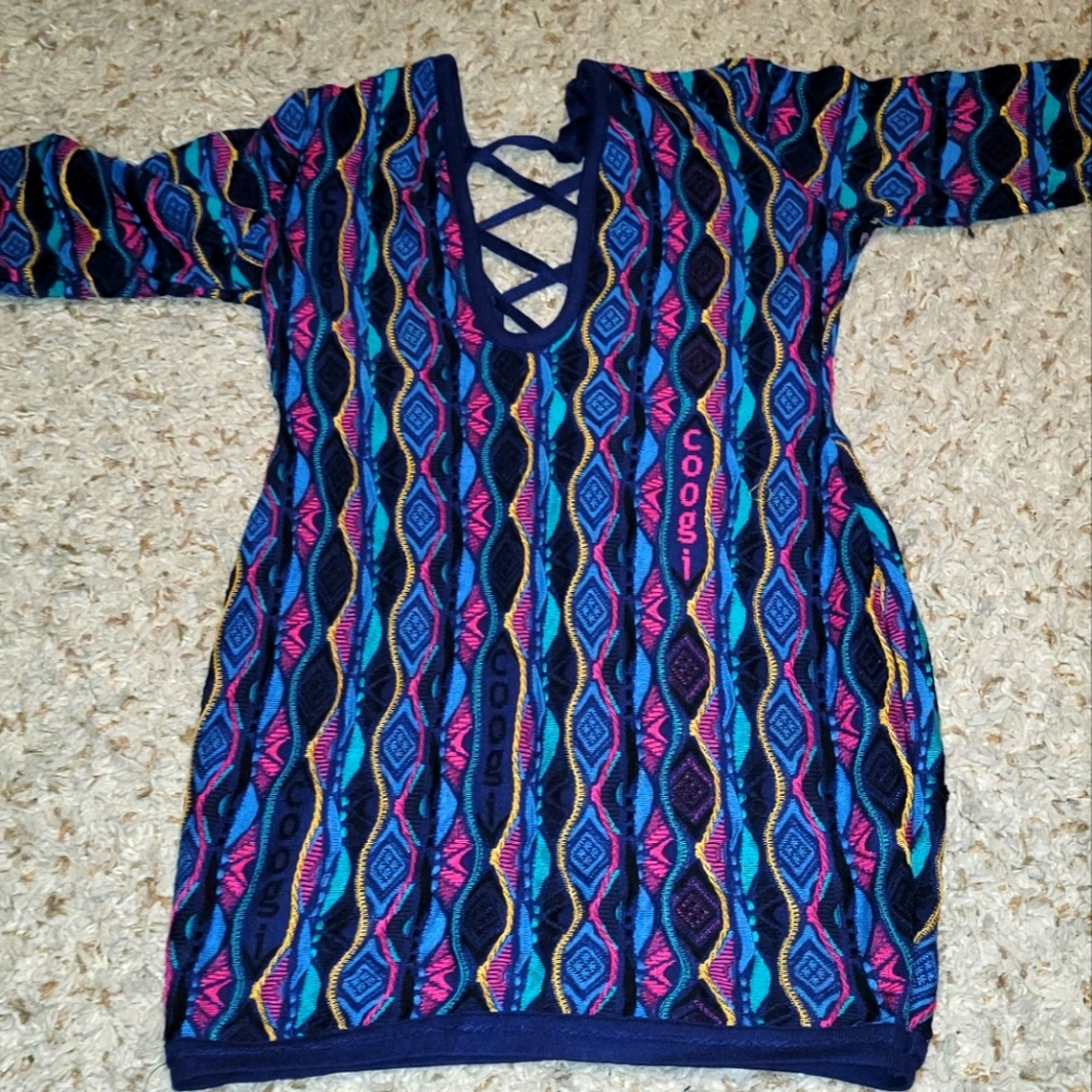Women's Coogi Dress Multi-color XL